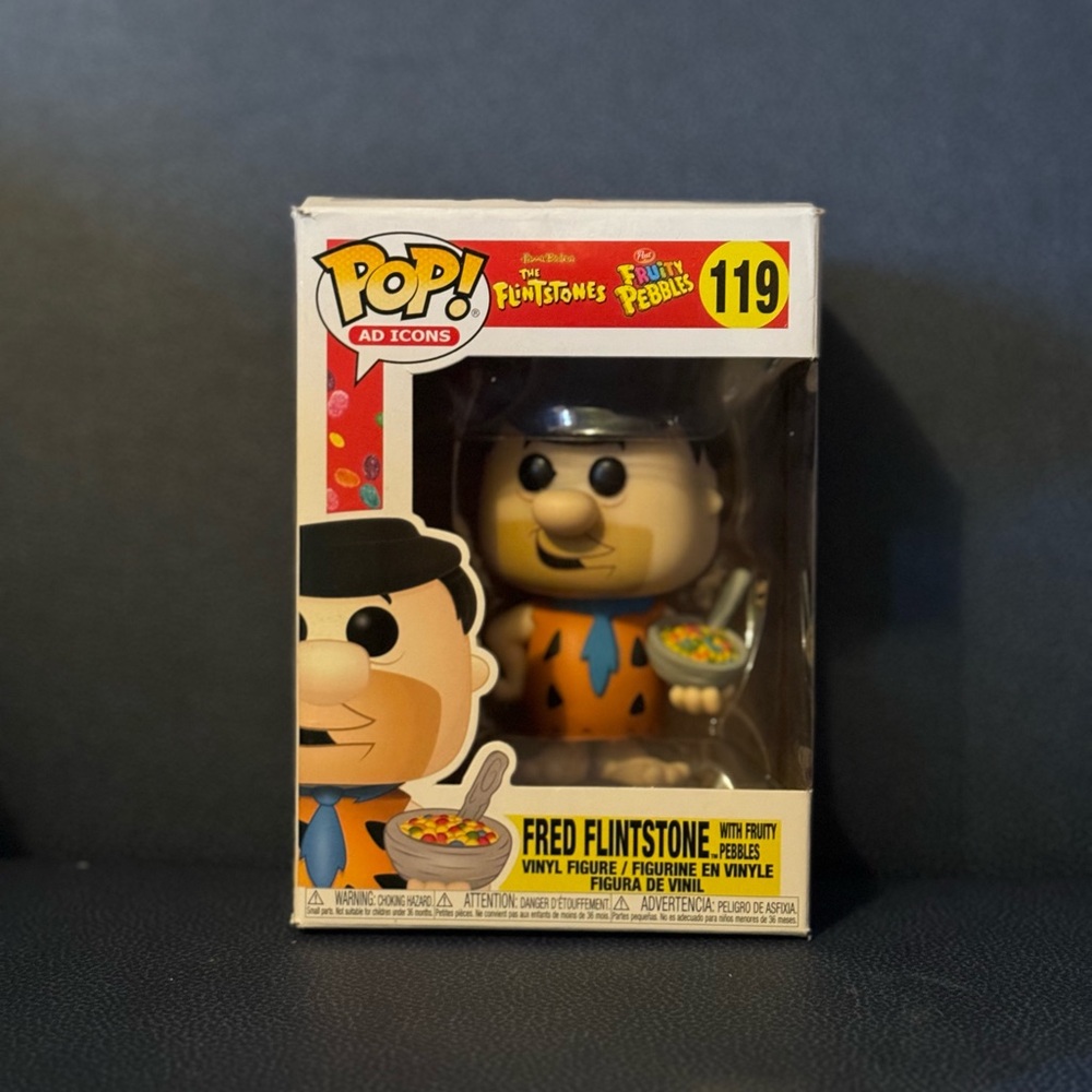 Funko POP! Ad Icon Branded Items: Collectable Fred Flintsone Fruity Pebbles #119